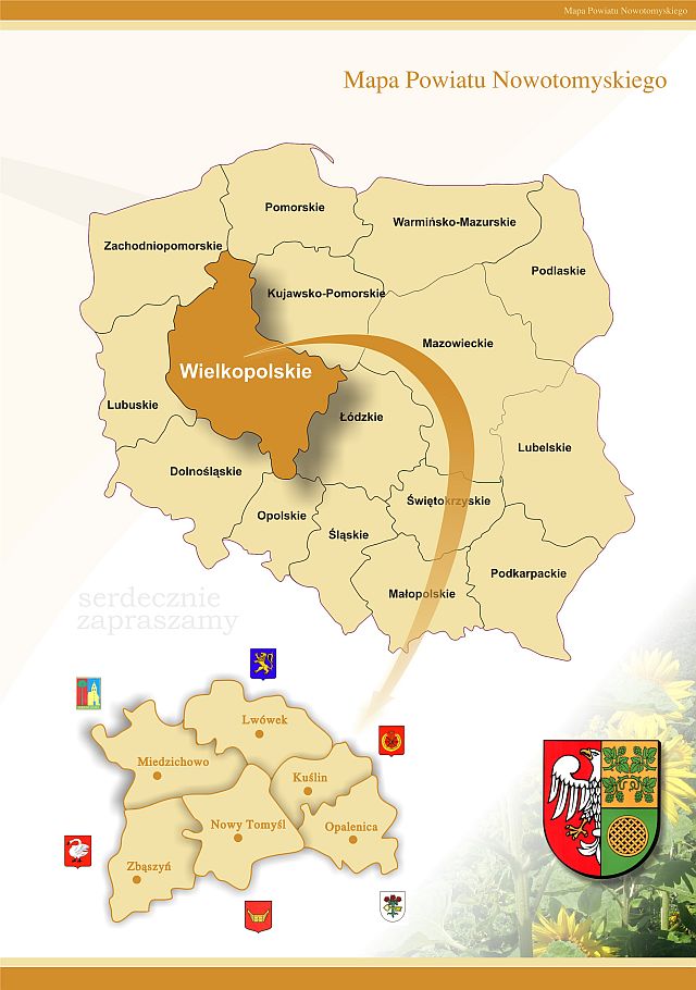 Mapa administracyjna powiatu